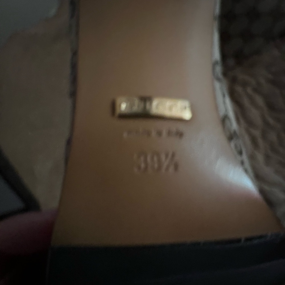 Gucci Tan Monogram Knee-High Boots - Picture 7 of 9